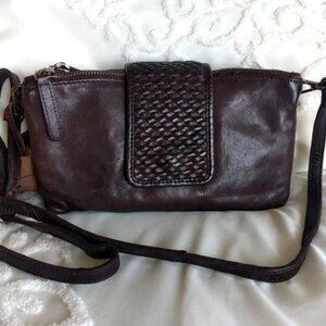 Vilenca Holland Crossbody Woven/Smooth leather handbag